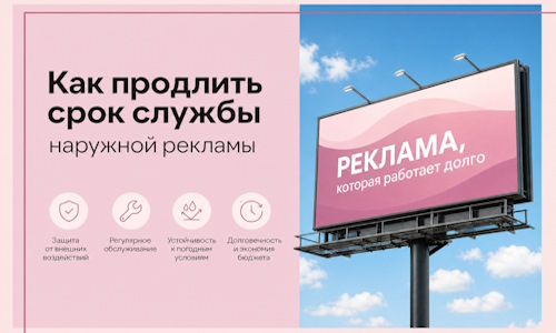 Как продлить срок службы наружной рекламы в  Людинове