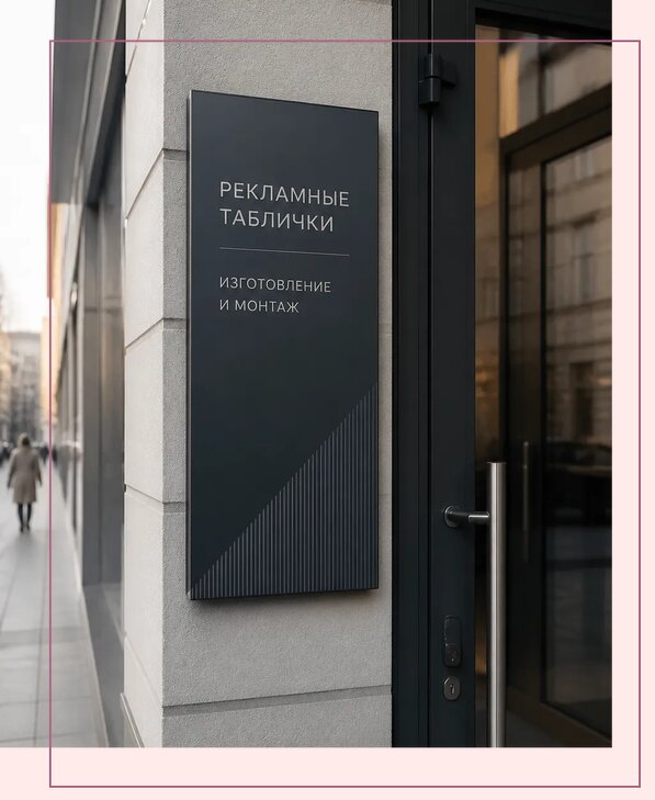 Рекламные таблички в Людинове по цене от 4580 р. | Аванза-Люд