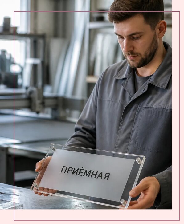 Таблички из оргстекла на заказ в Людинове от 3969 р. | Аванза-Люд